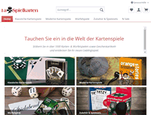 Tablet Screenshot of 1a-spielkarten.de